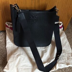 Tory Burch Black Leather file bag